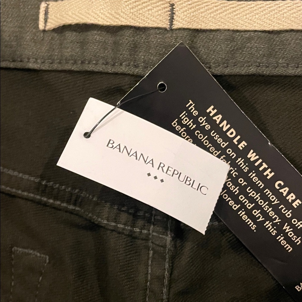 Banana Republic Dark Olive Travel Jean - Picture 2 of 9